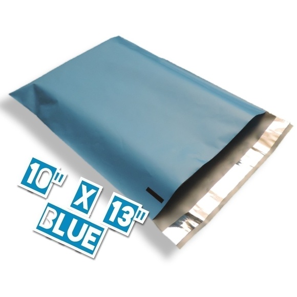 50 Blue Poly Mailers 10x13 - Picture 2 of 3